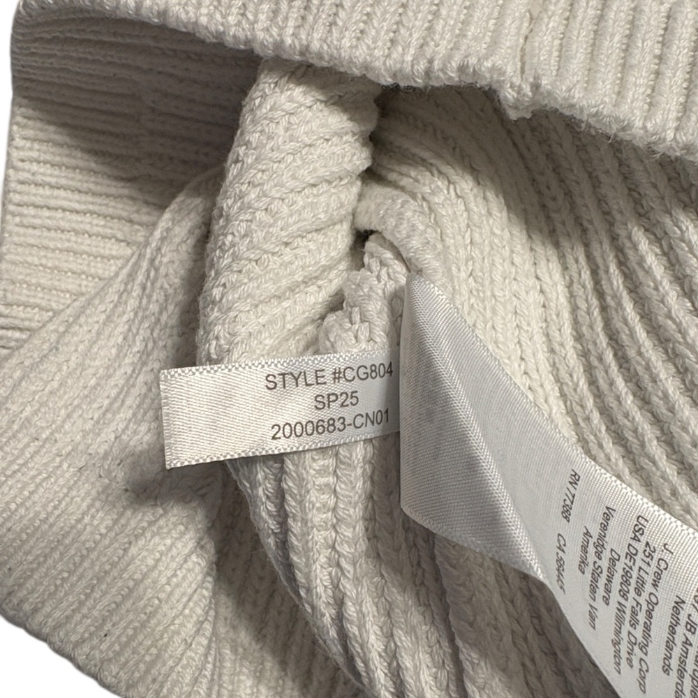 J. Crew Four Pocket Cardigan S Relaxed Fit Soft Cotton Chunky Knit Nautical - Picture 8 of 9